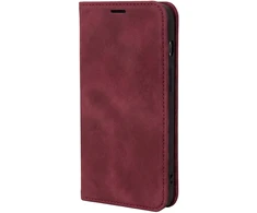 Dėklas Smart Suede case for iPhone 17 Pro 6,3" / iPhone 18 Pro 6,3" maroon