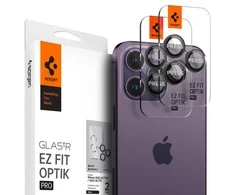 Spigen OPTIK.TR ”EZ FIT” CAMERA PROTECTOR 2-PACK Apple iPhone 14 Pro / 14 Pro Max / 15 Pro / 15 Pro Max / 16 Pro / 16 Pro Max / 17 Pro / 17 Pro Max Juodas