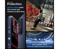 Dėklas SPIGEN LIQUID AIR IPHONE 15 PRO MAX NAVY Mėlynas