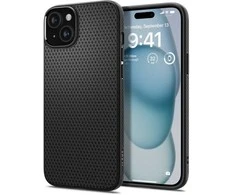 Dėklas Spigen Liquid Air for iPhone 15 Matte juodas