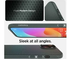 Dėklas Spigen Liquid Air, abyss žalias – Apple iPhone 15