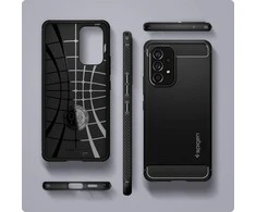 Spigen Rugged Armor Samsung Galaxy A53 5G dėklas telefonui matinės juodos spalvos