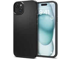 Spigen Thin Fit dėklas skirtas Apple iPhone 15,  spalva - Juoda