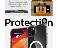 Spigen Ultra Hybrid (MagFit) dėklas skirtas Apple iPhone 15, spalva - Balta