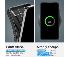 Spigen Liquid Air dėklas skirtas Samsung Galaxy S24, spalva - Matte Black