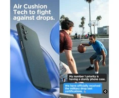 Spigen Liquid Air dėklas skirtas Samsung Galaxy A15 5G, spalva - Abyss Green
