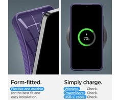 Spigen Liquid Air dėklas skirtas Samsung Galaxy S24, spalva - Deep Purple