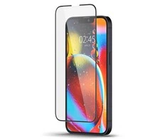 Apsauginis stiklas Spigen GLASS FC Apple iPhone 13 / 13 Pro / 14 su juodos spalvos krašteliu