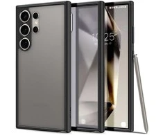 Samsung Galaxy S24 Ultra Spigen Ultra Hybrid Crystal Frost dėklas telefonui juodos spalvos