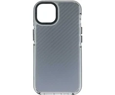Dėklas Telforceone Acrylic Carbon case for iPhone 16e / 17e juodas