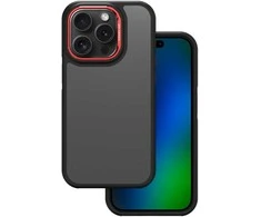 Telforceone Crystal Juodas dėklas, skirtas Xiaomi Redmi Note 14 5G (Global) raudonas