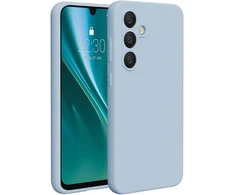 Dėklas Telforceone Etteri Silicone Samsung Galaxy S24 FE žydros spalvos