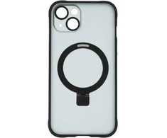 TelForceone Mag Ring dėklas, skirtas iPhone 15 Plus 6,7 juodos spalvos