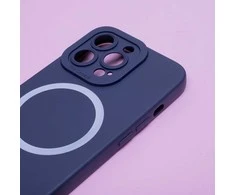 TelForceone Silicon Mag dėklas, skirtas iPhone 15 Pro Max 6,7 tamsiai mėlynos spalvos