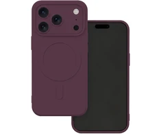 Dėklas Telforceone Simple Color Mag case for iPhone 17 Pro Max 6,9" / 18 Pro Max 6,9" dark cherry