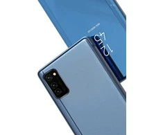 Telforceone Smart Clear View dėklas, skirtas Samsung Galaxy S23 FE mėlynas