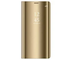 Telforceone Smart Clear View dėklas, skirtas Samsung Galaxy S23 FE auksinis