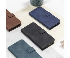 Telforceone Smart Velvet dėklas, skirtas Samsung Galaxy A23 5G tamsiai mėlynas
