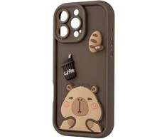 TFO Itin madingas 3D dėklas, skirtas Samsung Galaxy S26 Plus, kapibara