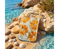 TFO Itin madingas vasariškas dėklas, skirtas Samsung Galaxy S24 / S25, oranžinis