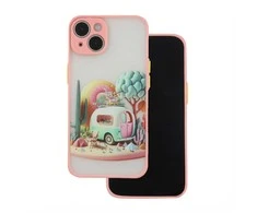 Telforceone Itin madingas dėklas iPhone 13 Pro 6,1 Travel pink