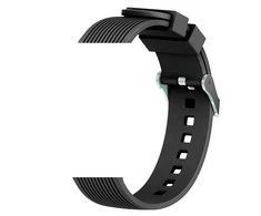 Devia apyrankė Deluxe Sport Samsung Galaxy Watch 42 mm / Laikrodis 3 41mm / Laikrodis 4 40 ir 44 mm / Laikrodis 5 40 ir 44 mm / Laikrodis 6 40 ir 44 mm (20 mm) juodos spalvos