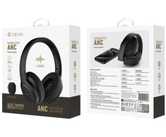 Devia Bluetooth ausinės EarBass Pro1 juodas su ANC