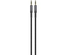 Devia kabelis audio Ipure EC618 jack 3,5 mm - jack 3,5 mm 1,0 m juodos spalvos