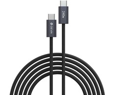 "Devia" kabelis Extreme EC652 PD USB-C - USB-C 2,0 m 240W juodas