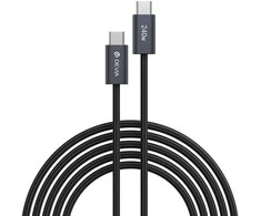 "Devia" kabelis Extreme EC652 PD USB-C - USB-C 2,0 m 240W juodas
