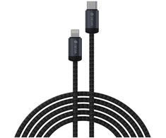 Devia kabelis Gracious EC645 PD USB-C - Lightning 1,0 m 27W 3A juodos spalvos