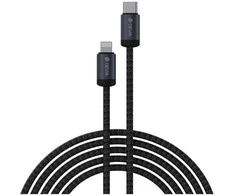 Devia kabelis Gracious EC645 PD USB-C - Lightning 1,0 m 27W 3A juodos spalvos