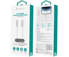 Devia laidas Smart EC325 PD USB-C – USB-C 1,0 m 60W 3A mėlynas