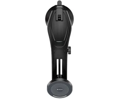 Devia car holder Pro1 X15 with wireless inductive charger Qi 15W juodas with succion cup for Magsafe