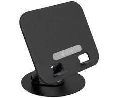 Skrzynkazdrewna Devia folding holder stand EL238 for laptop tablet rotating 360 aluminum juodos spalvos
