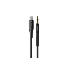 Devia kabelis audio Ipure EC619 Lightning - jack 3,5 mm 1,0 m juodos spalvos
