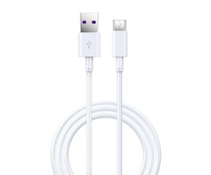 Devia kabelis Shark EC306 USB - USB-C 1,5 m 5A baltos spalvos