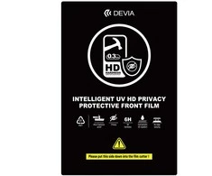Devia Set of smartphone filmas UV 0,3mm HD privacy 10pcs 6H for the cutting machine for smartphone LCD