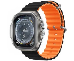 Devia apyrankė Deluxe Sport6 skirta Apple Watch 38mm/ 40mm/ 41mm juodos spalvos oranžinės spalvos