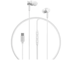 Devia laidinės ausinės Smart M1 Digital Metal USB-C juodos spalvos