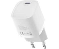 Devia laidinis įkroviklis Extreme Mini PD GaN 20W 1x USB-C baltos spalvos