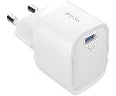 Devia laidinis įkroviklis Extreme Mini PD GaN 20W 1x USB-C baltos spalvos