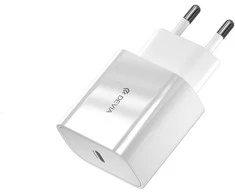 Devia laidinis įkroviklis Smart PD 1x USB-C 20W baltos spalvos