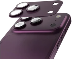 Etteri full camera lens guard for iPhone 18 Pro Max dark cherry