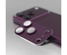Etteri full camera lens guard for iPhone 18 Pro Max dark cherry