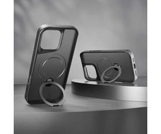 Etteri „Eteri Matt Mag Ring“ dėklas, skirtas „iPhone 17 Pro / 18 Pro“, juodas