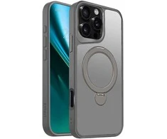 Dėklas Etteri Matt Mag Ring case for iPhone 17 pilkas