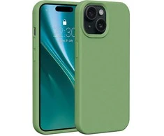 Dėklas Telforceone Etteri Silicone Apple iPhone 15 6,1" šviesiai žalios spalvos