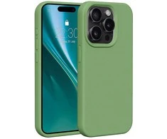 Dėklas Telforceone Etteri Silicone Apple iPhone 15 Pro 6,1" šviesiai žalios spalvos