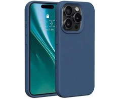 Dėklas Telforceone Etteri Silicone Apple iPhone 15 Pro 6,1" mėlynos spalvos